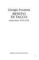 Copertina  Benito di Tacco : Craxi story 1976-1993