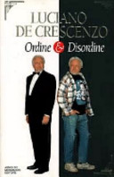 Copertina  Ordine e disordine