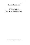 Copertina  L'ombra e la meridiana