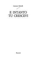 Copertina  E intanto tu crescevi
