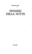 Copertina  Pensieri della notte