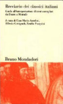 Copertina  Breviario dei classici italiani : guida all'interpretazione di testi esemplari da Dante a Montale