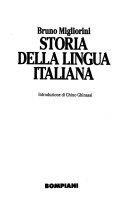 Copertina  Storia della lingua italiana