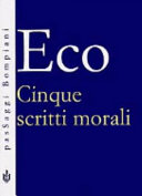 Copertina  Cinque scritti morali
